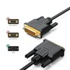 URELEGAN DVI Cable 6 Feet, DVI-D 24+1 Cord Male to Male Digital Video Monitor Cable for Computer, HDTV, Gaming, Monitor, Projector