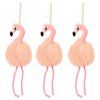 Pink Flamingo Loofah Bath Sponge Body Scrubber (3.5 x 11.5 In, 3 Pack)