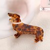 Noverlife Hair Clip, Dachshund Dog - Small Hair Claw, Cellulose Acetate Hair Clip, Non-Slip Hair Catch Barrette, for Women's Straight or Curly Hair