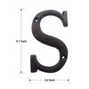 5.5 Inch House Numbers, Cast Iron House Numbers for Outside, Address Numbers for Houses, Farmhouse, Garage, Shop, Offices, Hotel, LETTER S
