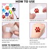 12 Sheets Dog Paw Temporary Tattoos for Kids, Paw Print Birthday Party Supplies Decorations Cute Face Body Art Fake Tattoo Stickers Paw Print Party Favors for Boys Girls Teens Party Gifts Game Reward
