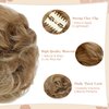 Leterly Messy Bun Hair Piece, Claw Clip Hair Bun Hairpieces Thick Updo Scrunchies Ponytail Hair Extensions Synthetic for Women Ash blonde mix Ginger Brown