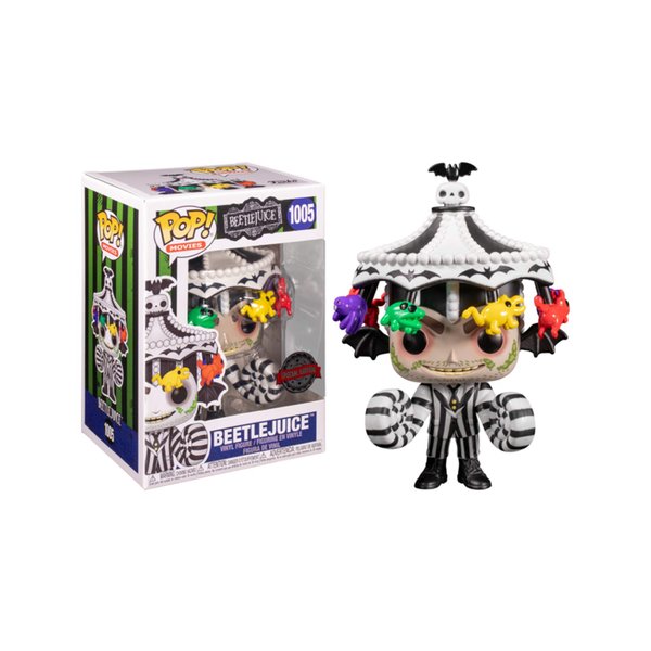 WayBack Beetlejuice with Carousel Hat Pop Vinyl Collectible Toy Figure Exclusive Limited Edition