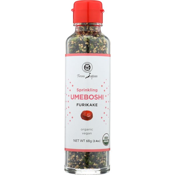 Muso From Japan Sprinkling Umeboshi Furikake, No Additives, Vegan Friendly, USDA Certified Organic, 2.4 Ounce (Pack of 6)