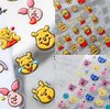 Dedyel New 5D Embossed Cartoon Nail Art Sticker Honey Pooh Nail Art Stickers Cute Cartoon Bear Self-Adhesive Nail Art Stickers for Women Men Kids Manicure Decoration(3 Sheets)