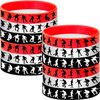 24PCS Skateboard Themed Rubber Bracelets Sport Wristbands Party Supplies Birthday Baby Shower Party Favors