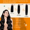 Easyouth Clip in Hair Extensions Brown Clip in Hair Extensions Real Human Hair Brown Real Human Hair Extensions Clip in Extensions Darkest Brown Hair Extensions Clip ins for Women 14inch 7pcs 70g