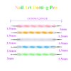 5 pc 2 Way Dotting Pen Tool Nail Art Tip Dot Paint Manicure kit (5PC)
