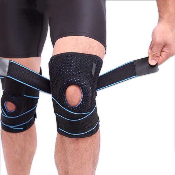 Knee Brace Support with Side Stabilizers | Patella Gel Pads for Men Womens Protection and Pain relief of Meniscus Tear, Arthritis, Tendonitis | Non Slip Comfortable Neoprene Anti Gravity Knee Brace
