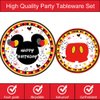185 Pcs Red 1st Birthday Party Decorations, Boys Onederful Balloons Arch Garland Kit, Red Cartoon Boys Onederful Backdrop, TableCloth, Tableware for Boy First Birtdhay Party Supplies