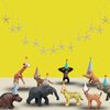 Gemini&Genius Wild Animal Toys for Kids, 9 Pcs Jungle Animal Baby Toy Figures, Toy Gifts for Kids, Wildlife Toys Perfect Cake Toppers for Baby Shower, Soild Plasitc and Well Designed Animal Figurines