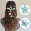 Paderison 12Pcs Small flower Hair Clips for Girls Mini CherryFlower Claw Clips for Thick Thin Hair Sparkling Cute Hair Barrettes for Sweet Girls Hair Accessories for Women Children