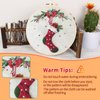 Canlierr 10 Sets Embroidery Kit with Patterns and Instructions DIY Adult Beginner Embroidery Kits for Beginners Adults Embroidery Supplies (Christmas Style)