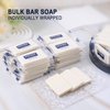SLequipo Bulk Bar Soap, 50 Pack Mini Soap Bars Bulk Individually Wrapped, 0.5 oz Travel Soap Small Hotel Soaps Travel Size Toiletries for Hotel Guest Bathroom