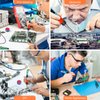 Soldering Iron Kit, 90W LED Digital Soldering Iron Soldering Gun kit with Ceramic Heater, 110-220V Adjustable Temperature Soldering Welding Iron Kit, Auto-sleep, Thermostatic Design