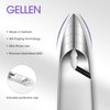 Gellen Double Spring Cuticle Nippers with Sharp Blades Professional HL-205 Jaw 14 Hard Steel Cuticle Trimmer Nail Care Tool at Home Spa Salon