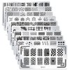 SILPECWEE 10Pcs Nail Art Stamping Plates Set Animals Design Nail Image Stamp Plates Manicure Templates Nail Art Tools
