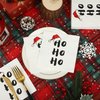100 PCS Christmas HoHoHo Cocktail Napkins 3-Ply Santa Hat Paper Napkins Disposable Christmas Funny Paper Napkins for Xmas Winter Holiday Dinner Party Supplies, 5 x 5 inch