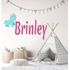 Baby Unicorn Custom Name Wall Decal - Personalized Name Unicorn Wall Sticker - Unicorn Wall Art Decor - Wall Decal for Nursery Bedroom playroom Decoration (Wide 15"x8" Height)