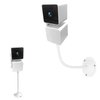 Mippko Baby Monitor Wall Mount Compatible with Nanit Pro Smart Baby Monitor & Flex Stand,Wyze cam pan V2/V3,1/4 inch-20 Threaded Adjustable Flexible Metal Mount,1 Pack,White