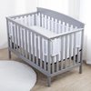BreathableBaby Breathable Mesh Liner for Full-Size Cribs, Sheer Deluxe 5mm Mesh, Clouds (Size 4FS Covers 3 or 4 Sides)