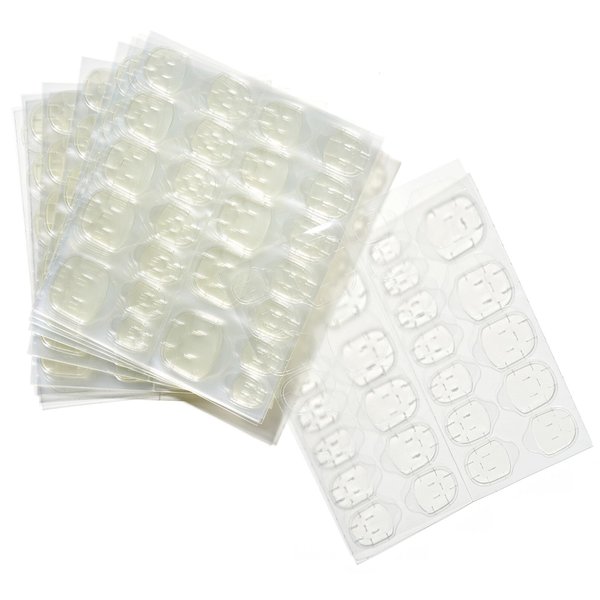GLAMERMAID Nail Glue Stickers for Press On Nails, 20 Sheets 480Pcs Ultra Thin & Waterproof Nail Adhesive Tabs for Fake Nails, Jelly Glue on Nail Sticky Tabs for Manicure Set for Women