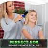 Foldable Hair Brush with Compact Mirror - Travel Brush for Thick Curly Hair, Hair Styling Tool for Women and Men