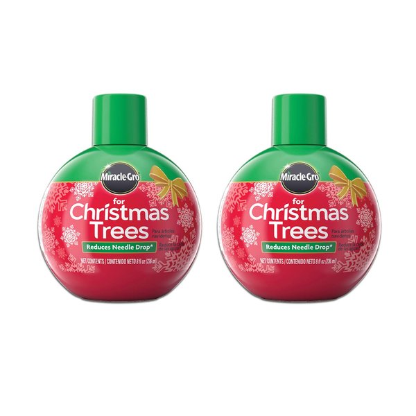 Miracle-Gro for Christmas Trees Plant Food, Hydrates Trees and Keeps Christmas Trees Green All Holiday Season, 2-Pack