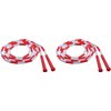 Champion Sports : Segmented Plastic Jump Rope, 7-ft, Red/White -:- Sold as 2 Packs of - 1 - / - Total of 2 Each