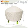 Kids Water Table Cover Waterpark Play Table cover Sand Water Table Cover Outdoor Toys Cover 34X34X18 inch-(Cover only)-Beig