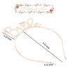 CIEHER Rose Gold Bride Headband for Bachelorette Party Favors