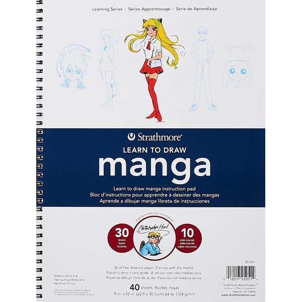 Strathmore Learn To Draw Wire Pad 9"X12"-Manga -250510