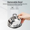 Torlam Elevated Cat Bowls, Wall Mounted Cat Food Dish, Raised Cat Food and Water Bowls, Stainless Steel Elevated Pet Bowls with Stand, Nonslip No Spill Pet Feeding Bowls (2 Packs) (Grey)