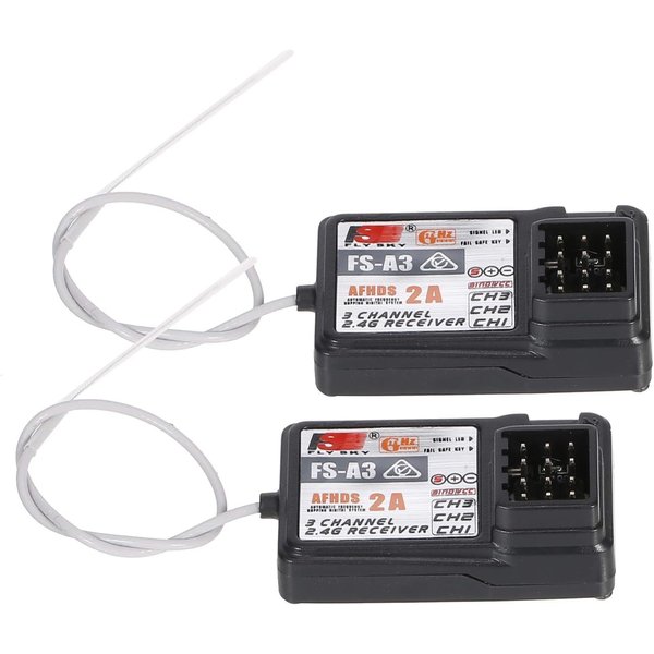 Flysky FS-A3 AFHDS2A 2.4G 3CH Receiver for GT2E GT2G Transmitter 2PCS