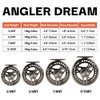 ANGLER DREAM EX-ALC Fly Reel 9/10WT CNC Machined Aluminum Fly Fishing Reel Silver/Gunsmoke Fly Reels