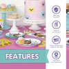 Unique Gabby's Dollhouse Party Supplies | Gabby Dollhouse Party Supplies | Gabby Doll House Party Supplies | Officially Licensed | Tablecover, Plates, Napkins, Button | Serves 16 Guests