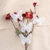 20 PCS Lace Butterfly Hair Clips Butterfly Hair Barrettes Hairpins for Women Wedding Birthday Hair Accessories (White)
