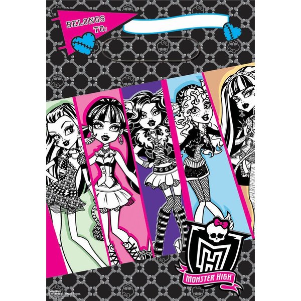 Monster High Loot Bags (8) Birthday Favor Treat Goodie Party Supplies Girl