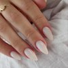 Summer White Almond Shaped Nails,Press-on Nails KXAMELIE Glue on Nails Almond for Women,Acrylic Nails Press on Medium Length Stick on Nails for Women Girls Daily Work Wear, 1.0582 Ounce
