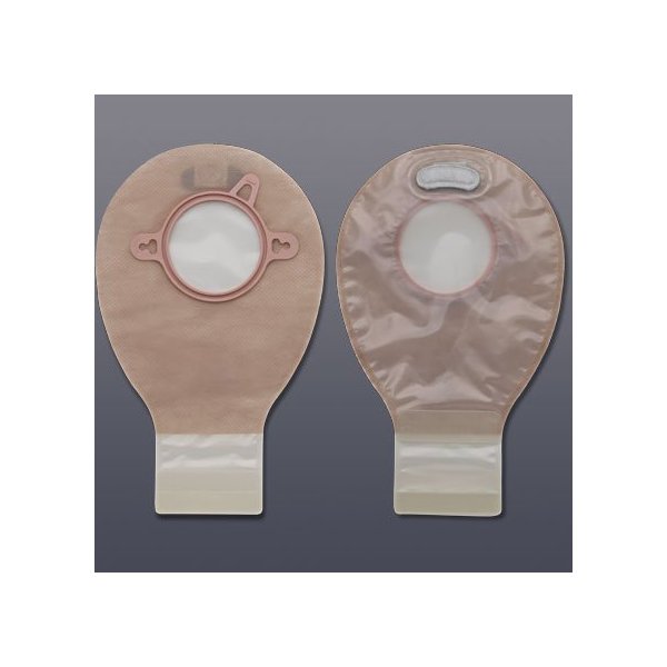 New Image Drainable 7"L 2pc System Ostomy Pouch 1.75" 18292, 20 Ct