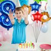Baseball Balloons 8th Birthday Decorations for Boys, Baseball Party Decorations Baseball Sports Theme Party Supplies, 40 inch Foil Number Balloons Number 8 Balloon Blue Red White Sports Balloon Kits