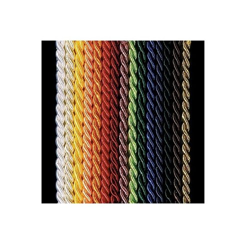 The Ribbon People Cream Braided Fabric Cording 11mm x 17 Yards