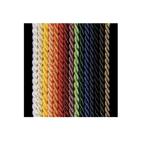 The Ribbon People Cream Braided Fabric Cording 11mm x 17 Yards