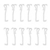 12Pcs 2.5 Inch Valance Clips Window Blind Clips Clear Plastic Valance Retainer Clips Hidden Valance Clips for Horizontal Blind Valance
