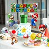 WEERSHUN Super Bros Cake Topper for Birthday Party, Fun Kid's Party Cupcake Decoration, Super Brother Birthday Party Supplies 14Pcs