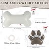 6 Pcs Dog Bone Balloons, Paw Print Balloons, 30 Inch Bone Shaped Foil Balloons,Dog Party Decorations, Paw Party Balloons for Pets Dog Birthday Party Decoration Supplies (Bone and Paw)