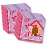 Pink Girl Puppy Dog Birthday Party Supplies Set Plates Napkins Cups Tableware Kit for 16