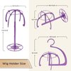 Appearanz 3in1 hair Wig Stand Portable Collapsible Holder Durable Wig Display 13.8 Inch Tool Travel Stand for All Wigs