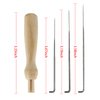 Quwei 63 Pieces 3 Sizes Felting Needles Wool Felt Tools with 3 Pieces Clear Bottles and 3 Pieces Wooden Handles