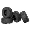 RC Station 12mm Hex RC Wheels and Tires Small 1/10 Scale Off-Road RC Tires Wheels for Traxxas Arrma Redcat HBX Holyton 9205e Deerc 200e 9206e Tires Wheels for RC Short Course Truck Tires PreGlued 4PCS